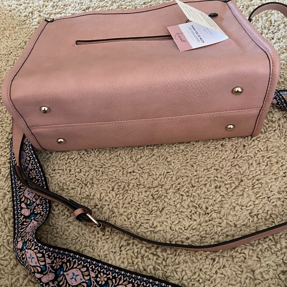 Brand New K.Carroll pink Top handle/Crossbody Bag - Picture 5 of 7